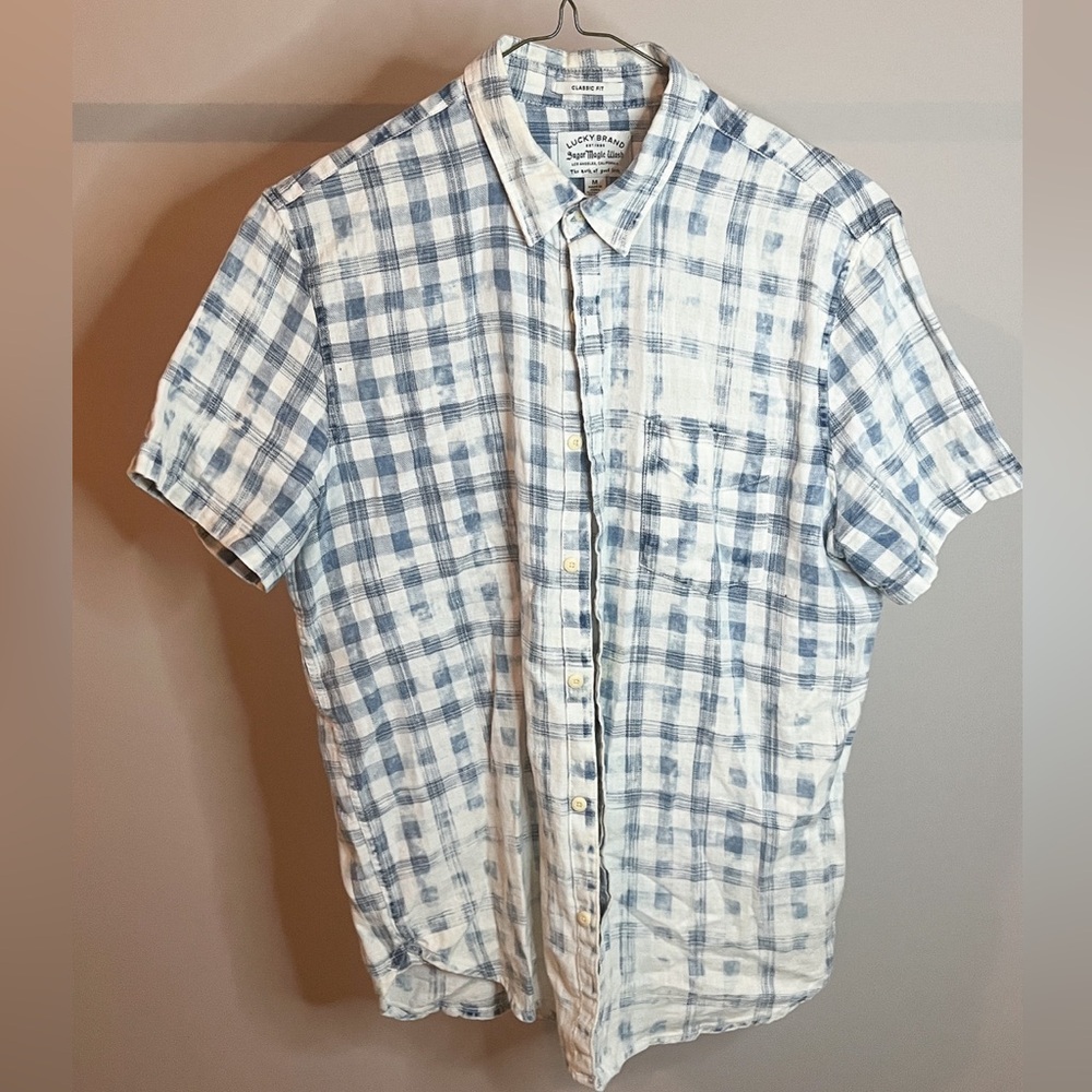 Lucky Brand Men’s Short Sleeve Button Up